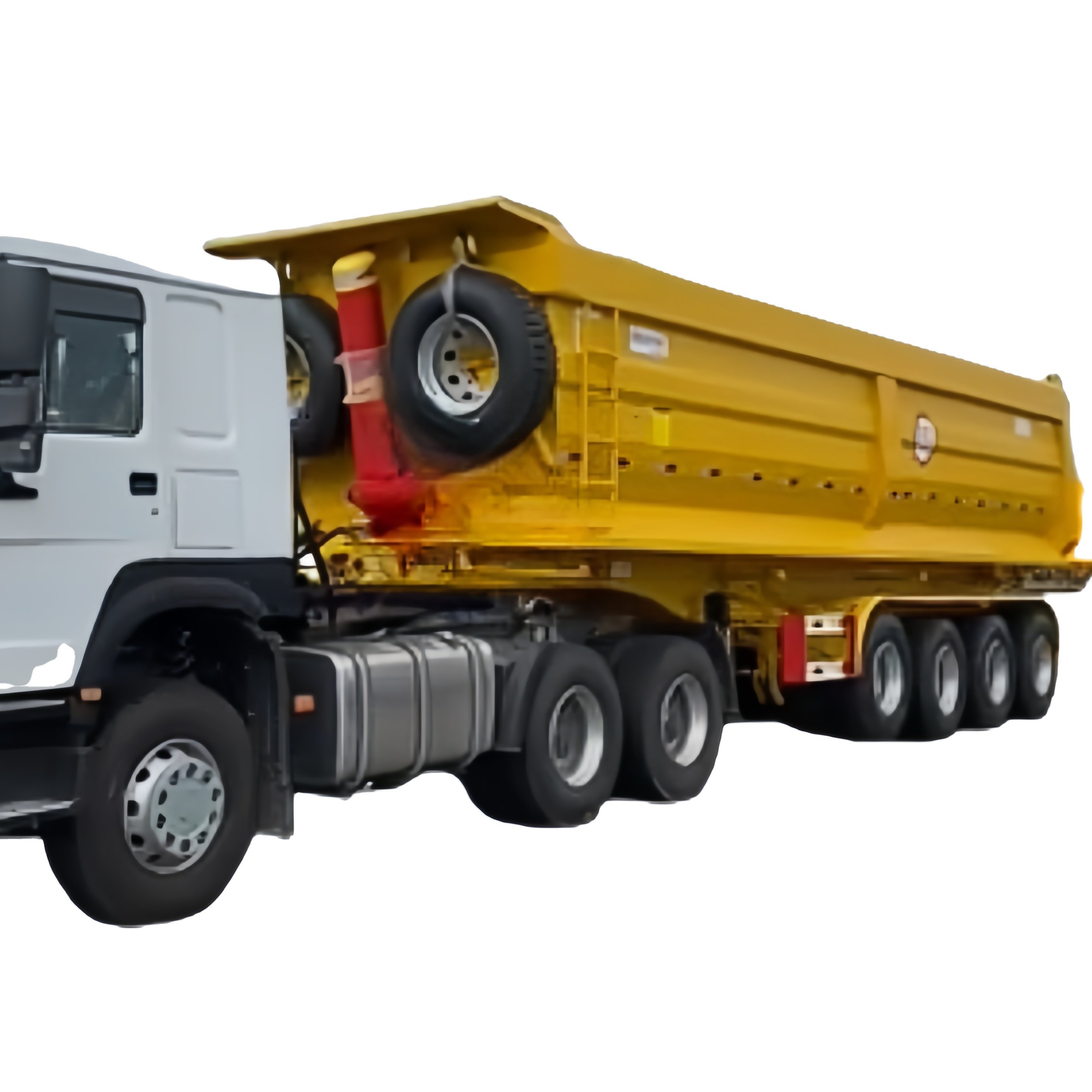 Shandong New 4-axis Dump Truck Semi-trailer Dump Truck U-type Dump Truck Semi-trailer Mine Stone Transportation